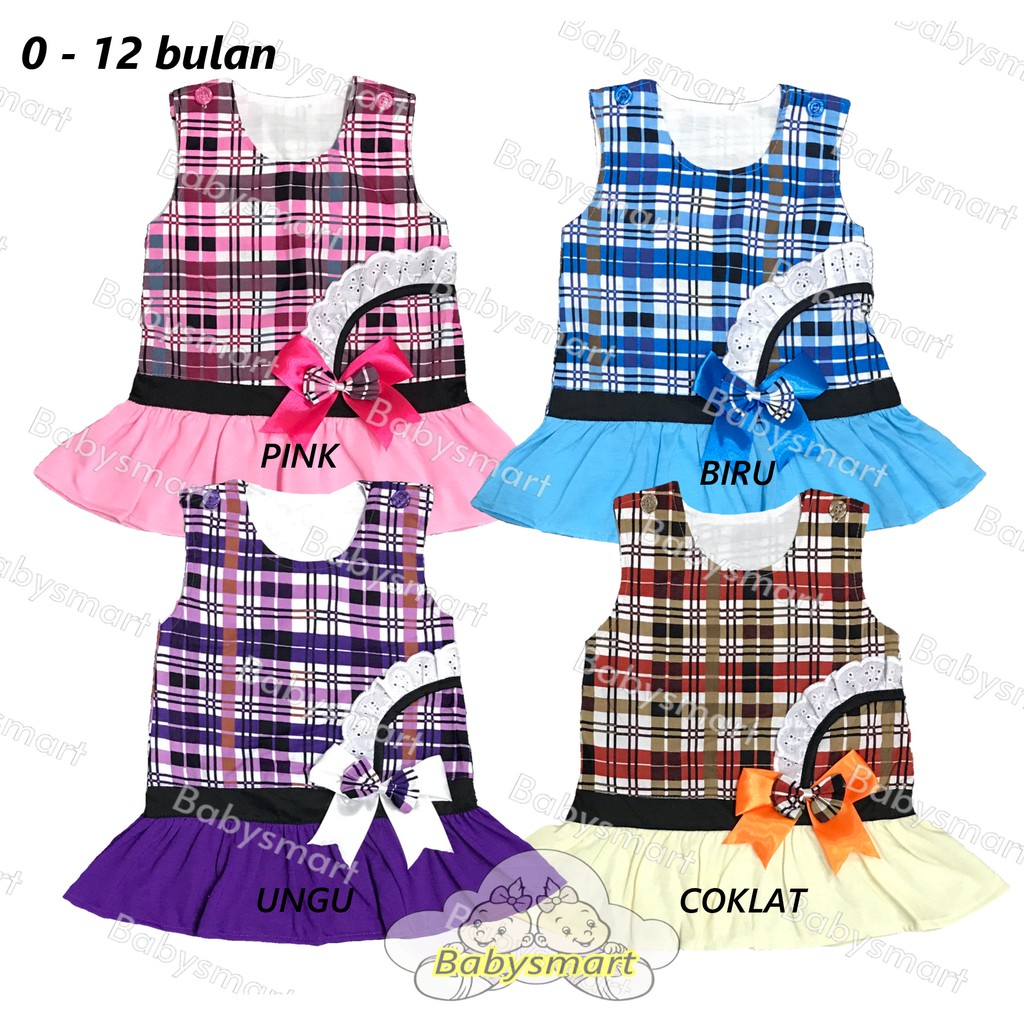 Bộ đầm và băng keo PLANET KIDS dành cho bé gái 0-12 tháng tuổi