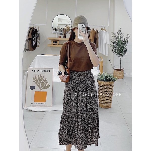 áo len lông cừu cộc tay