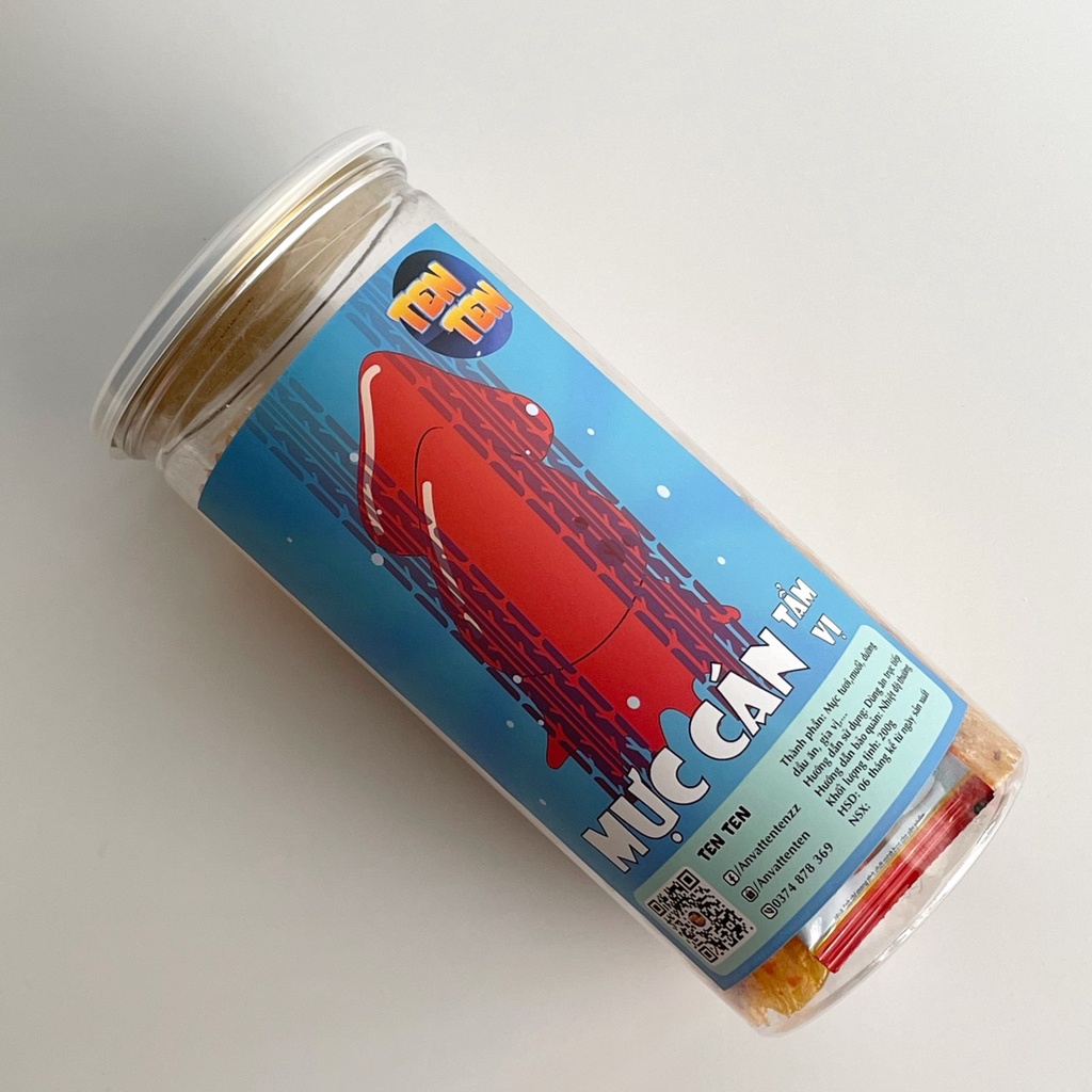 Khô mực cán tẩm vị Lê Hải 200g đồ ăn vặt Sài Gòn siêu ngon đậm vị