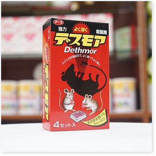 Thuốc diệt chuột Dethmor 4 vỉ dạng viên - Nội địa Nhật Bản