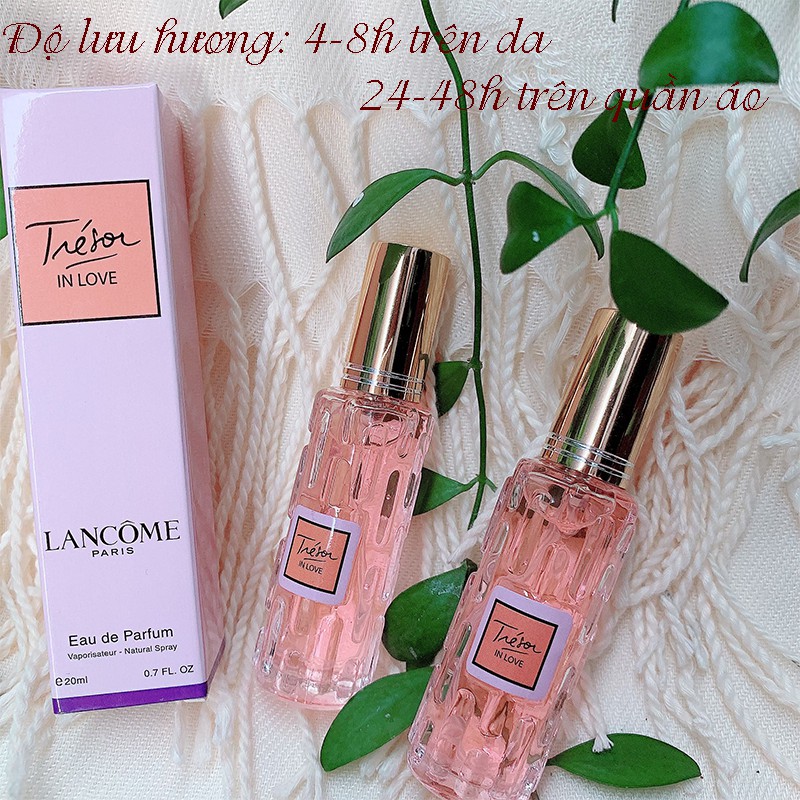 COMBO 3 NƯỚC HOA NỮ MINI CHIẾC PHÁP  20ML NGỌT NGÀO- MÙI LACOME INLOVE