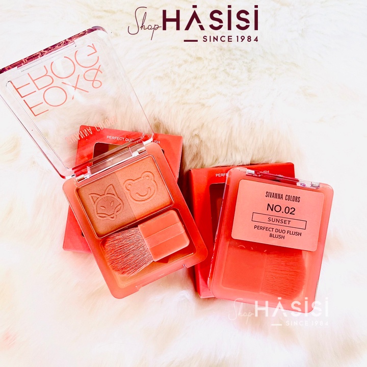 Má Hồng SIVANNA COLORS - Perfect Duo Flush Blush HF116 3.2g