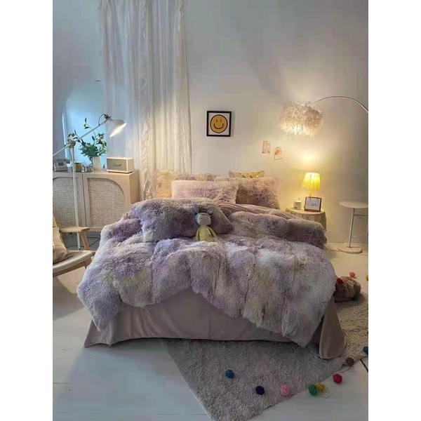Bộ chăn ga Nỉ nhung lông