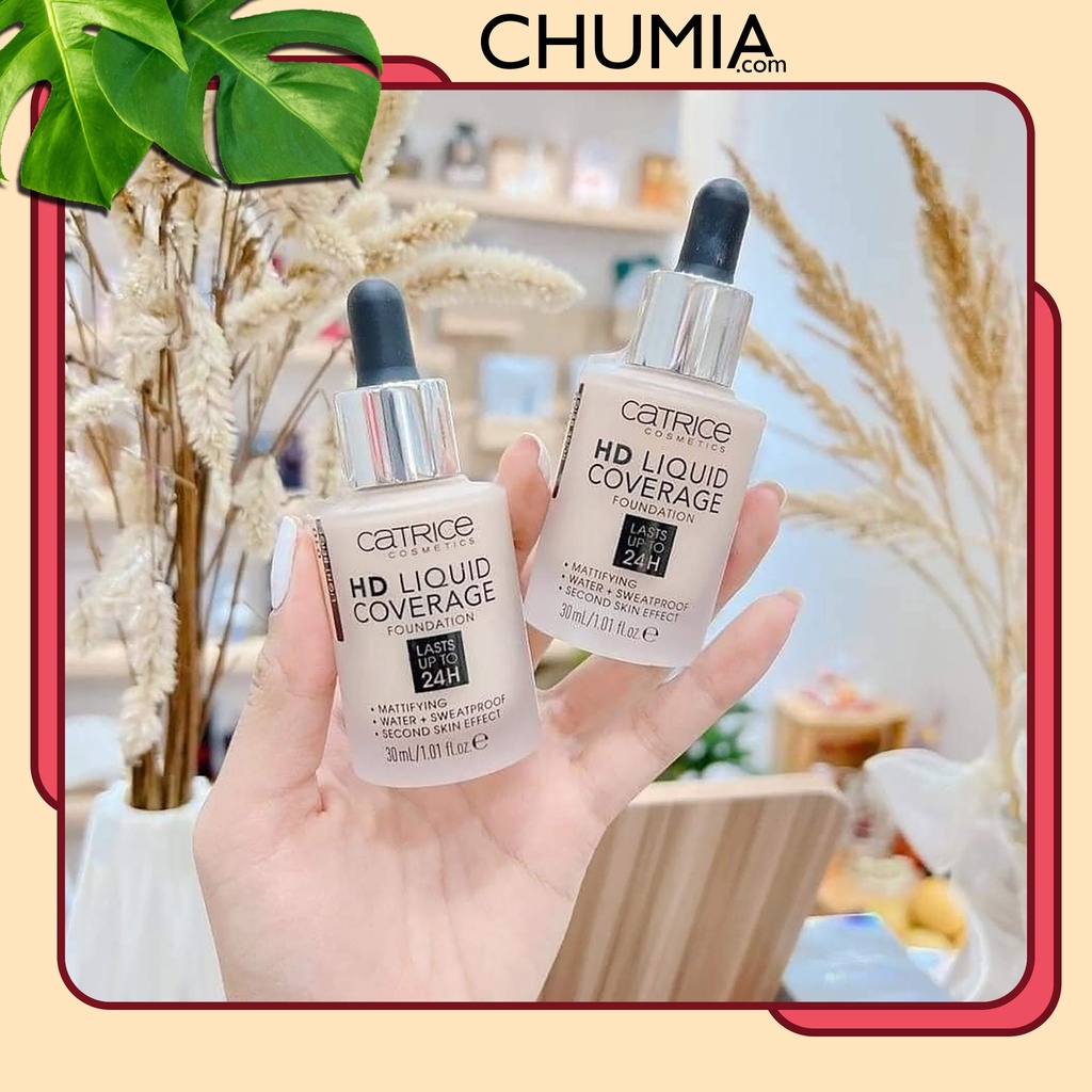 Kem Nền CATRICE HD Liquid Coverage Foudation Lasts Up To 24H - chumia