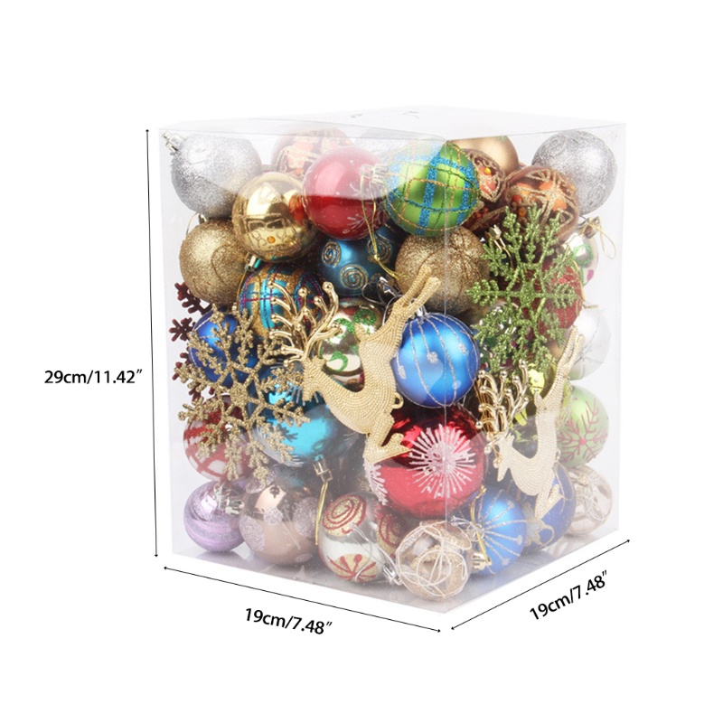 60-70 Trái Châu Bằng Nhựa Nhiều Màu Sắc Dùng Trang Trí Cây Thông Giáng Sinh