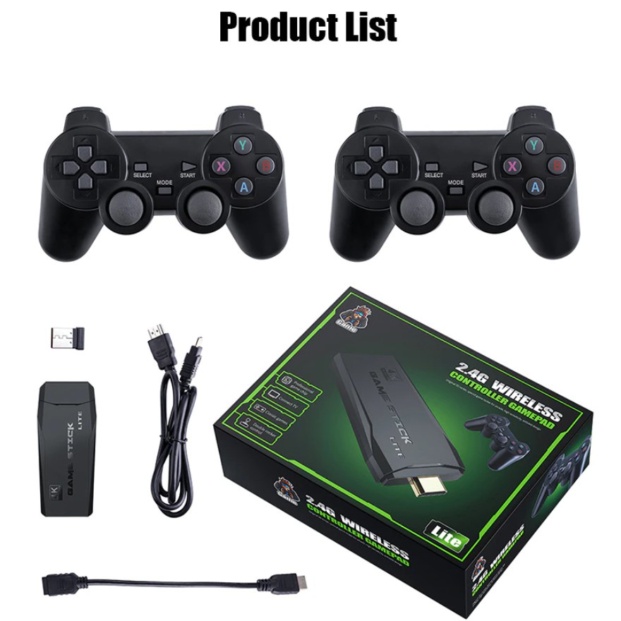 Máy chơi game không dây 2 người 4 nút HDMI 3500 trò cổ điển, máy chơi game cầm tay cổ điển kết nối TV, Laptop, PC