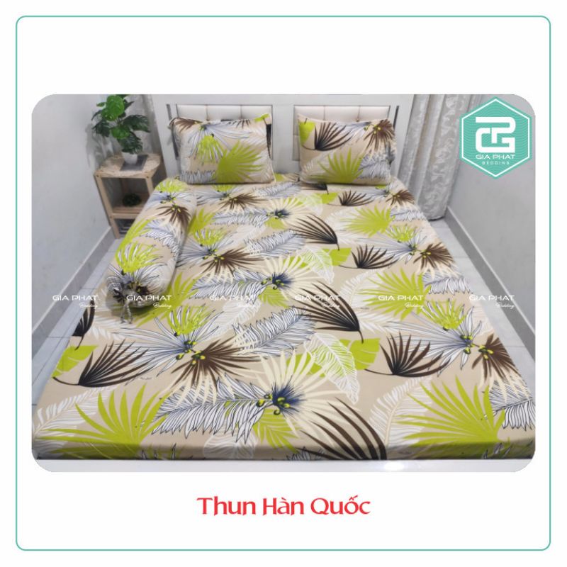 [ Link 2 ] Bộ Ga Thun Lạnh Hàn Quốc 4 món ( 1 ga bọc + 2 vỏ gối nằm + 1 vỏ gối ôm ) | BigBuy360 - bigbuy360.vn