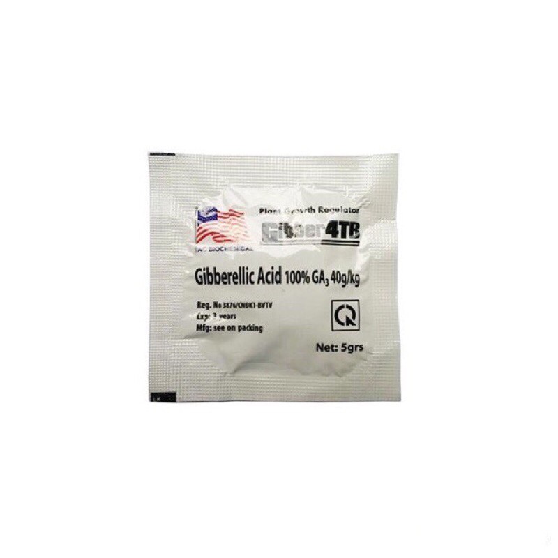 Phân bón lá cao cấp Gibber 4TB GA3 dạng viên sủi 5gram