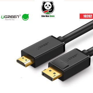 [Hàng chính hãng] Cáp DisPlayport To HDMI Ugreen 10202 Dài 2 Mét - Bảo hành 18 tháng