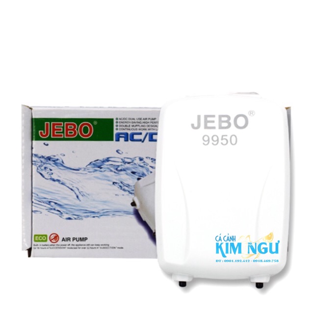 Sủi Oxy Tích Điện Hồ Cá JEBO 9950