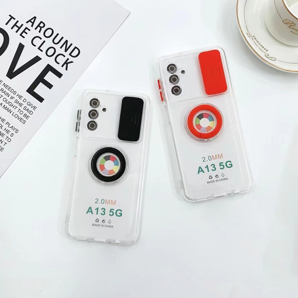 Ốp Lưng Trong Có Nhẫn Móc Cho Điện Thoại Samsung A13 A33 A53 A73