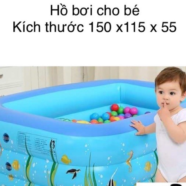 Bể Bơi Cho Bé /hồ Bơi Phao Cho Bé Kích Thước 150cm - LYLY SPORTS