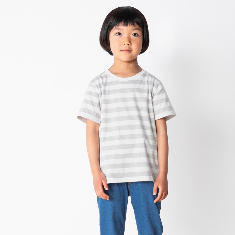 Muji Áo Thun Vải Jersey Cotton Ấn Độ - Trẻ Em