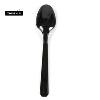 100Pcs Thick Disposable Plastic Spoon Dessert Spoon Cake Tableware Spoon Takeout Soup Spoon Individually Packaged