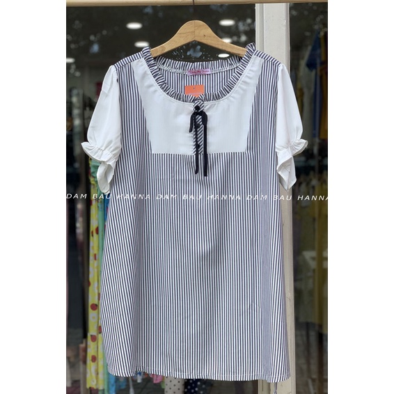 [SIZE 70-100KG] Áo bầu công sở size to cho bầu mập vải lụa chéo cao cấp khôn xù không nhăn không ra màu may kỹ