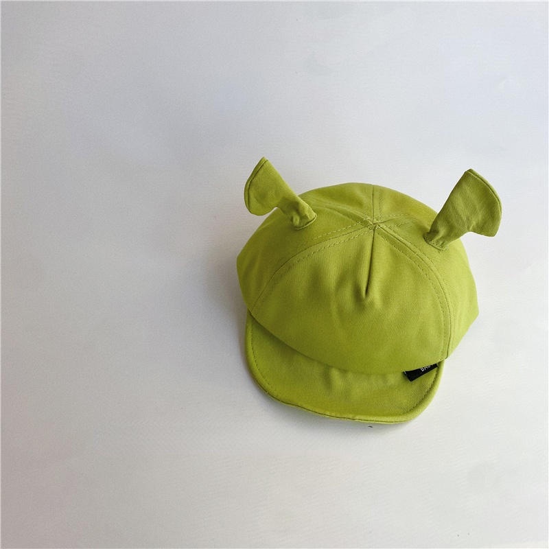 Mũ Tai Bèo Màu Xanh Lá Họa Tiết Hoạt Hình Thời Trang Xuân Thu Cho Bé