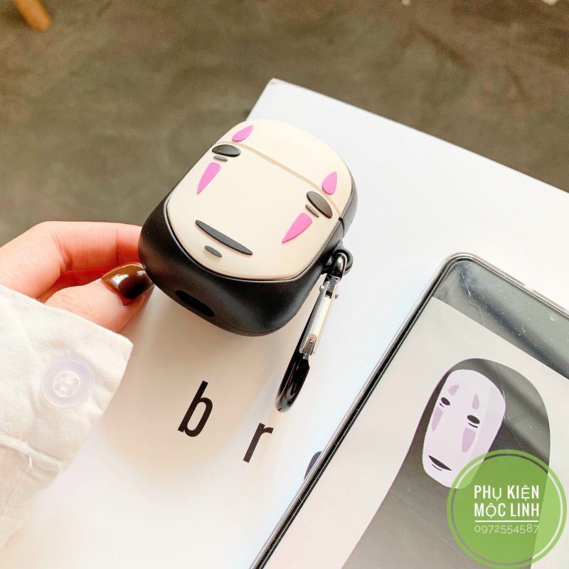 NO FACE MAN] Case Vỏ Bao Airpods Đựng Tai Nghe Airpod 1 2 silicon dẻo Tặng kèm móc sắt Cover i11, i12... VÔ DIỆN NAM