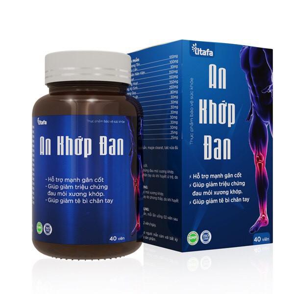 Viên uống An Khớp Đan - Giảm đau xương khớp, mạnh gân cốt - Hộp 40 viên - ThuocViet24h