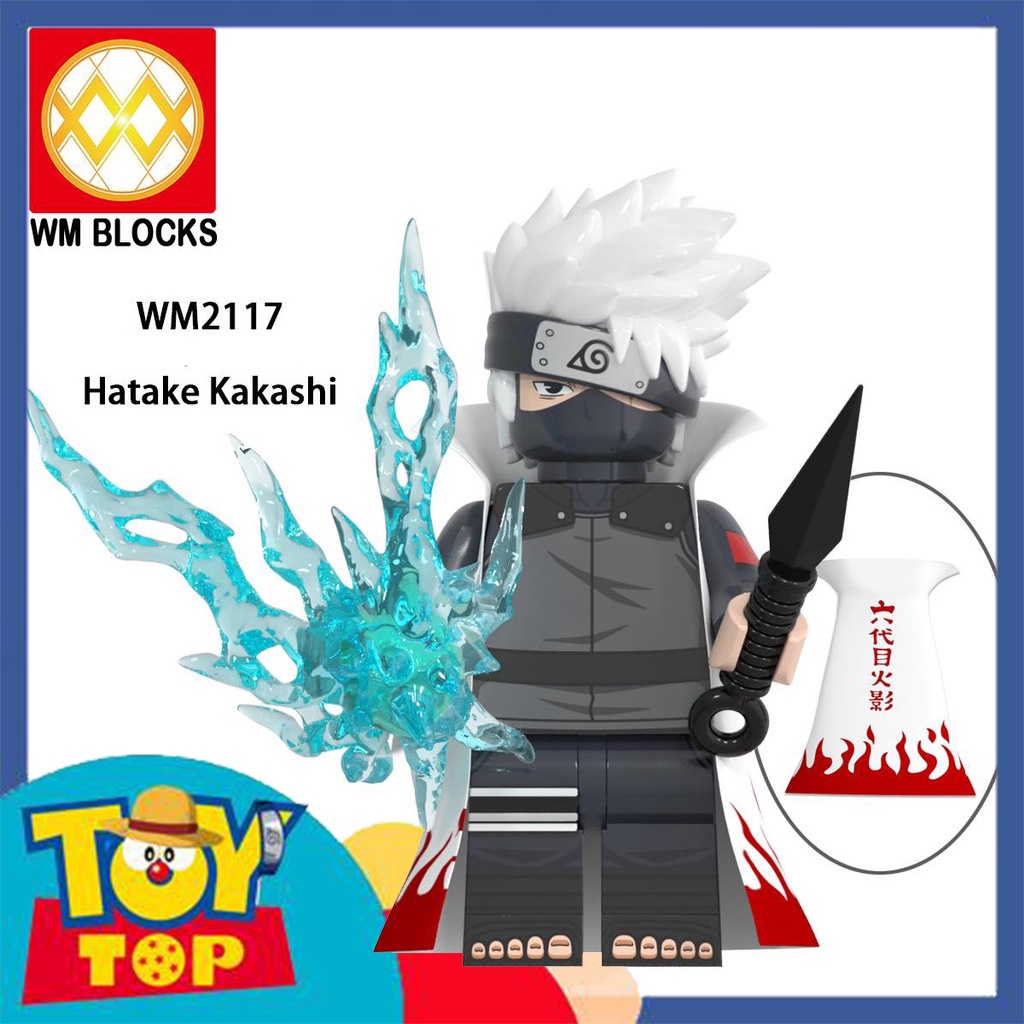 [Một con] Lắp ráp Minifigures nhân vật trong Naruto nhân vật Madara Kakashi Minato Rock Lee Zetsu hãng WM mã WM6109