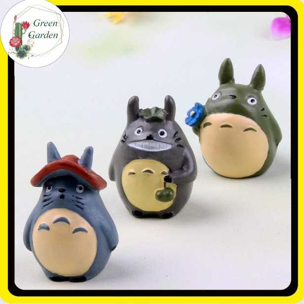 Phụ Kiện Mô Hình Totoro 🌵FREESHIP🌵 Phụ Kiện Trang Trí Bàn Làm Việc, Bàn Học, Tiểu Cảnh, Sen Đá, Xương Rồng, Terrarium.