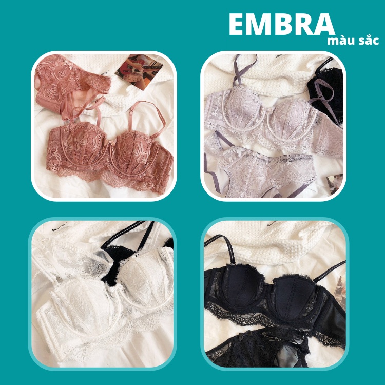 Set Bra mỏng gọng siêu xinh EBB38