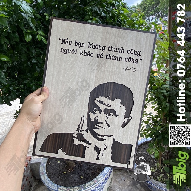 [Combo 2 Tấm] Tranh Treo Tường Tạo Động Lực Gỗ Decor Nội Thất