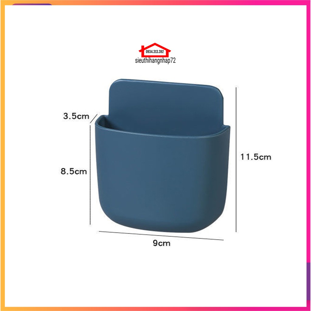 Khay gắn tường để đựng remote, điều khiển máy lạnh tiện dụng treo tường (giao màu ngẫu nhiên) [KHAY DÁN]]
