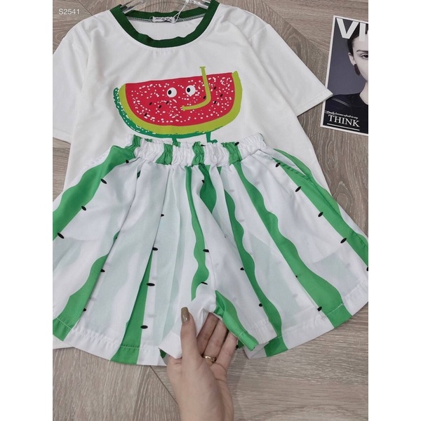 SET ÁO DƯA HẤU KÈM SHORT