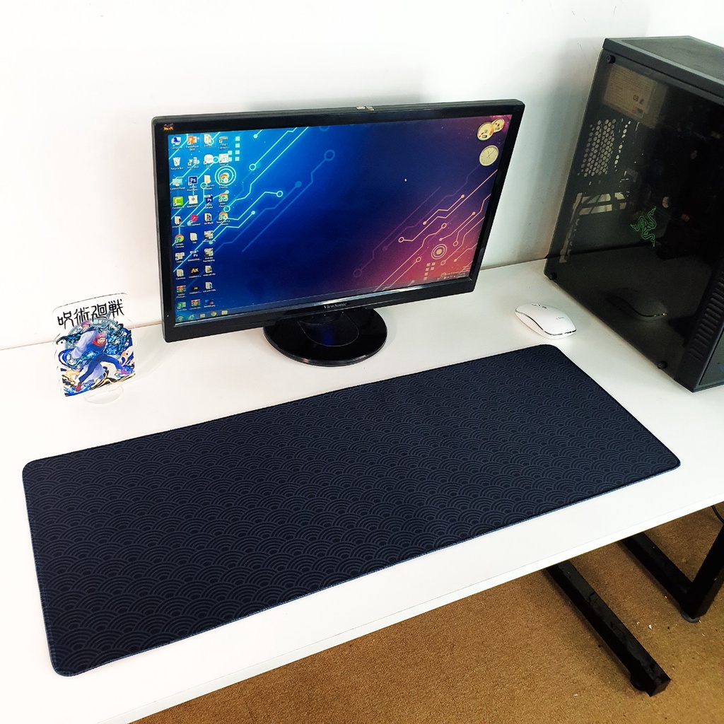 Thanh lý lót chuột hàng tồn, pad chuột kích thước 80x30cm, 30x35cm dày 3mm bo viền cực đẹp mới 100% Big Cat Shop