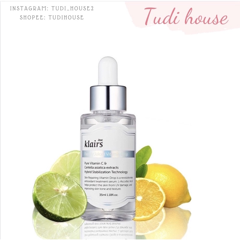 SERUM DƯỠNG SÁNG DA VÀ LÀM DỊU DA KLAIRS FRESHLY JUICED VITAMIN DROP 35ml