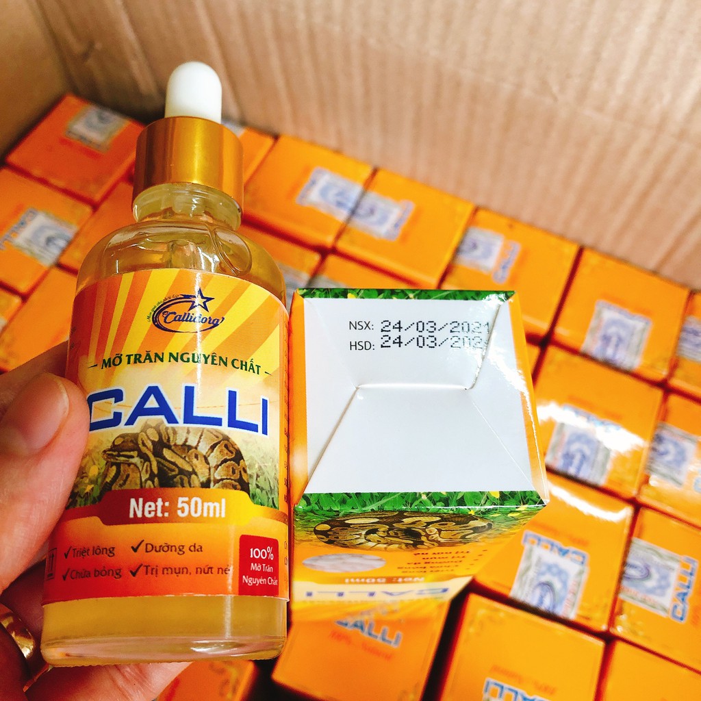 Mỡ trăn triệt lông an lành, mỡ trăn tẩy lông vĩnh viễn nguyên chất Calli Honey 50ml sử dụng sau khi wax tẩy lông MTC | BigBuy360 - bigbuy360.vn