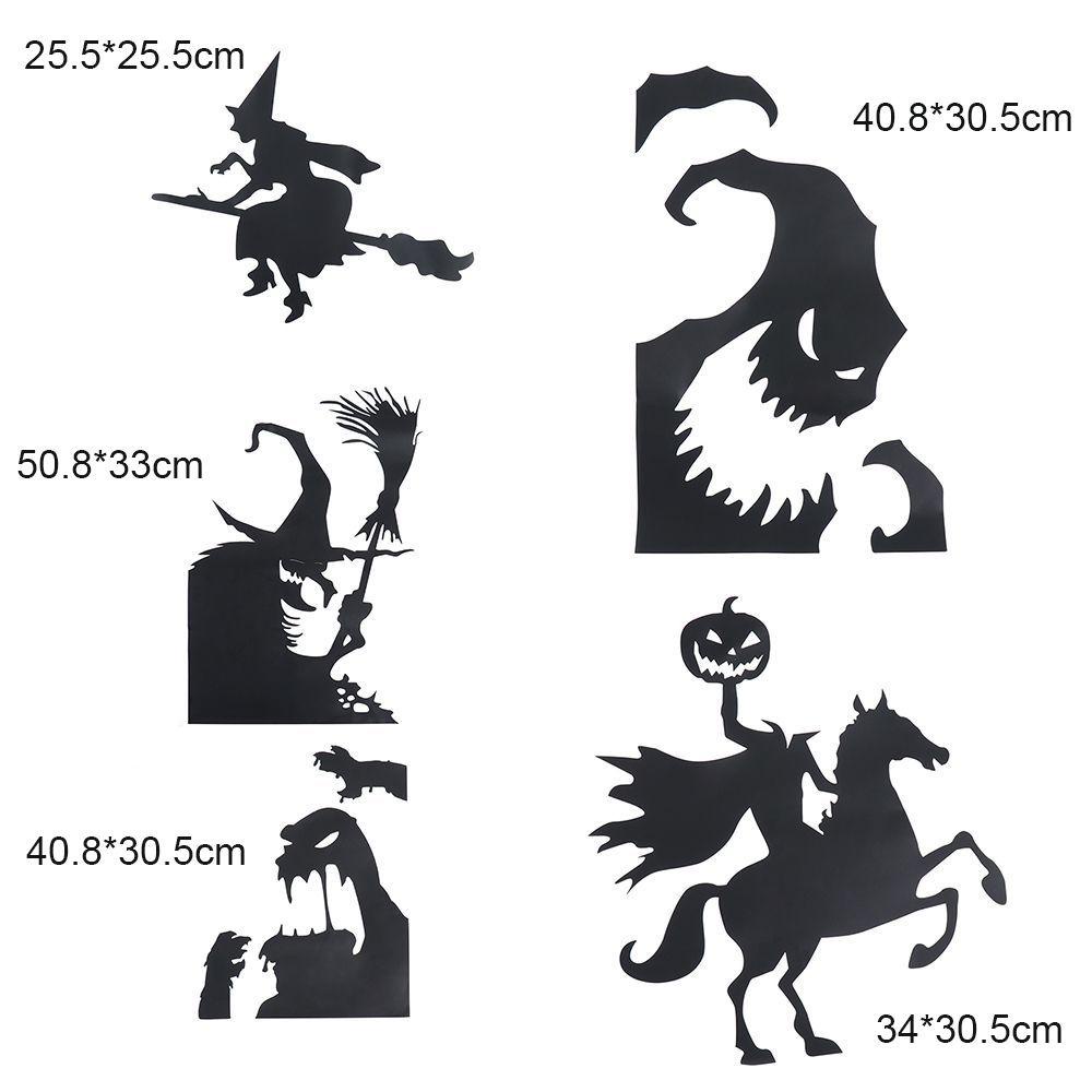 Miếng Dán Tường Trang Trí Hình Lồng Đèn Bí Ngô Halloween