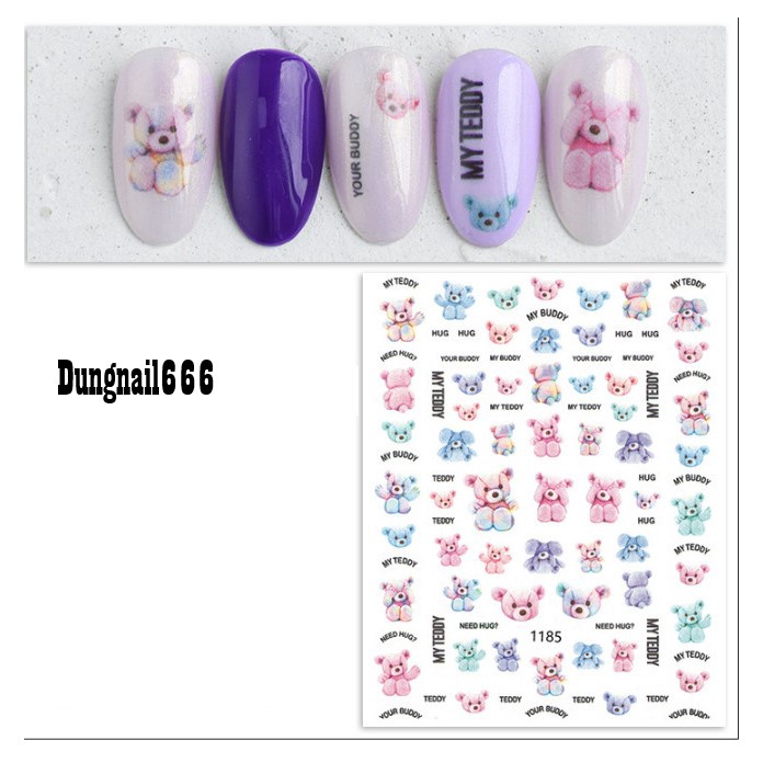 sticker trang tri nail mã jo1185