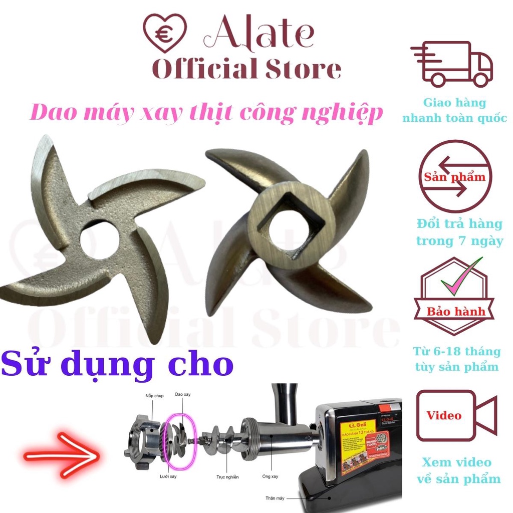 Lưỡi Dao Máy Xay Thịt, Máy Xay Thịt Công Nghiệp, Hàng Nhập Khẩu Chất Lượng Cao Của Gali, Cấu Tạo Bằng Inox Siêu Bền 1903