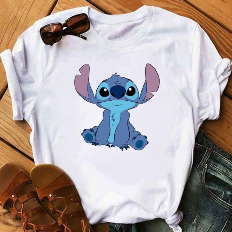 SALE- Áo Thun Unisex STITCH CHIBI Cute Cực ^^, Nhận In Theo Yêu Cầu - mẫu siêu chất