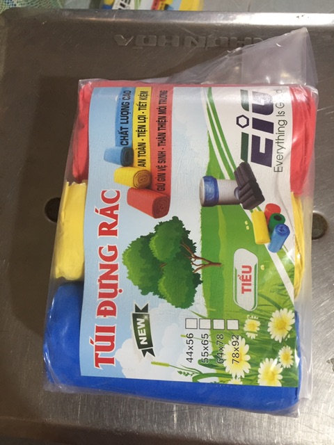 Túi đựng rác 2X ( 3 cuộn, 1kg)