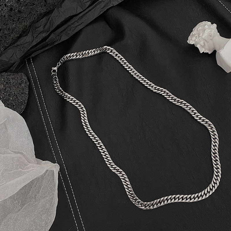 Dây Chuyền Thép Titan 19114 Thiết Kế Đơn Giản Cá Tính Phong Cách Hip Hop Hợp Thời Trang