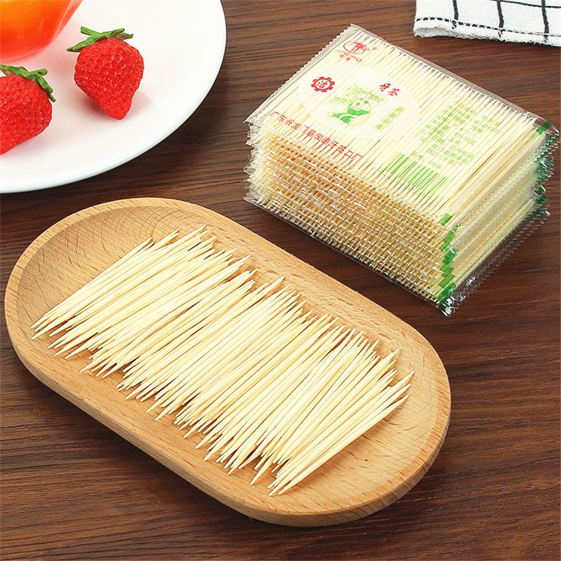 [Hàng mới về] Set 100 tăm tre xỉa răng dùng một lần tiện lợi