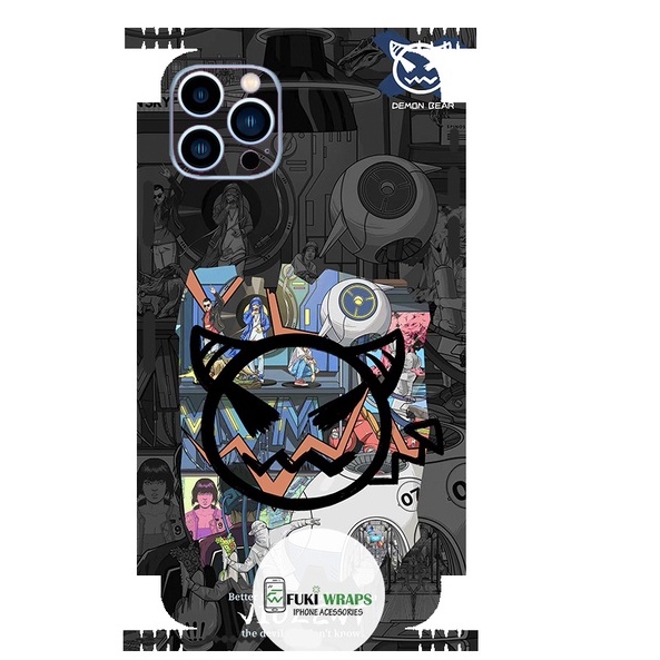 Tấm dán Skin Mặt Sau Devil FULL VIỀN Dành Cho 13prm , 12prm , 11prm , x , xsm , ip11 , ip12 , ip13 - FukiShop