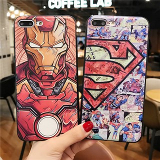Ốp lưng điện thoại nhựa mềm iPhone  6 6S 7 8plus X hình Iron Man