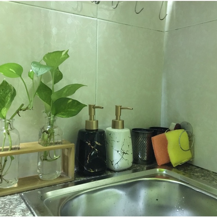 Chai Đựng Dầu Gội Sữa Tắm, Nước Rửa Tay, Mỹ Phẩm bằng Sứ Cao Cấp