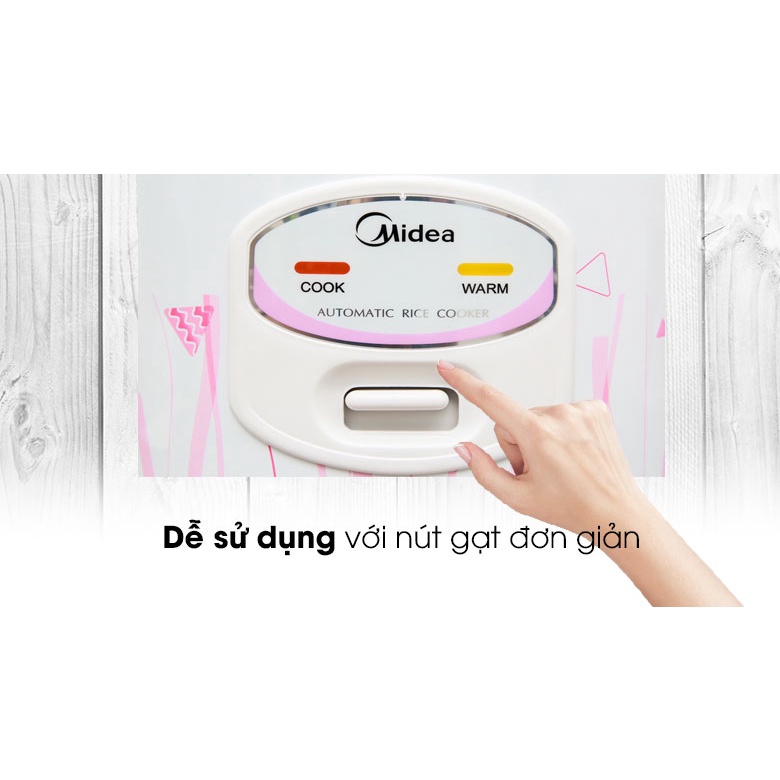 GIÁ SỈ-Nồi cơm mini nắp gài Midea 1.5 lít MR-CM1533. HÀNG CHÍNH HÃNG BẢO HÀNH 12 THÁNG