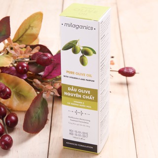 Dầu Olive dưỡng tóc bóng mượt Milaganics 100ml