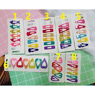 Kẹp tóc nhiều màu sắc set 6 cái