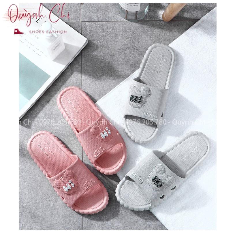 Dép Nam Nữ Đi Trong Nhà Hi Bear Chống Trơn Trượt Nhiều Màu Sắc