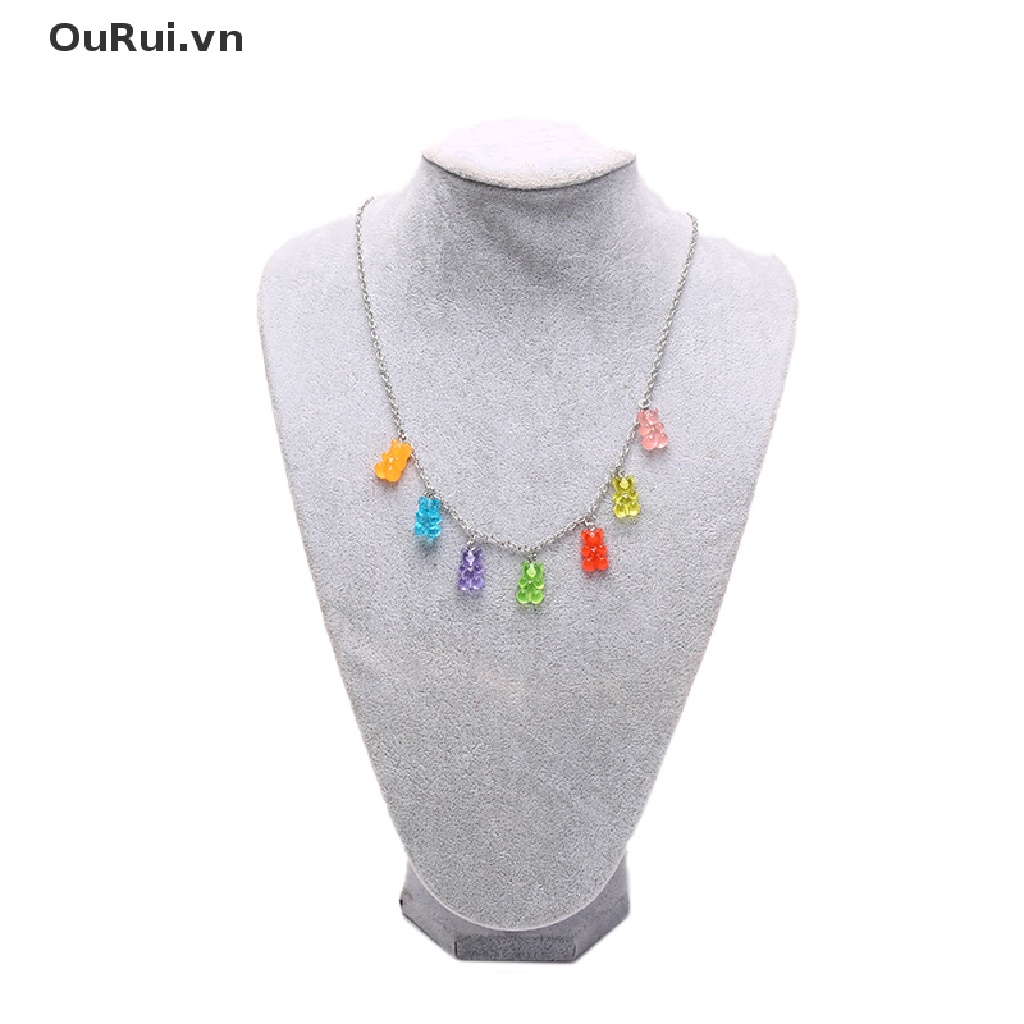 Vòng cổ Mặt Kẹo Marshmallow Dễ Thương Phong Cách hip hop