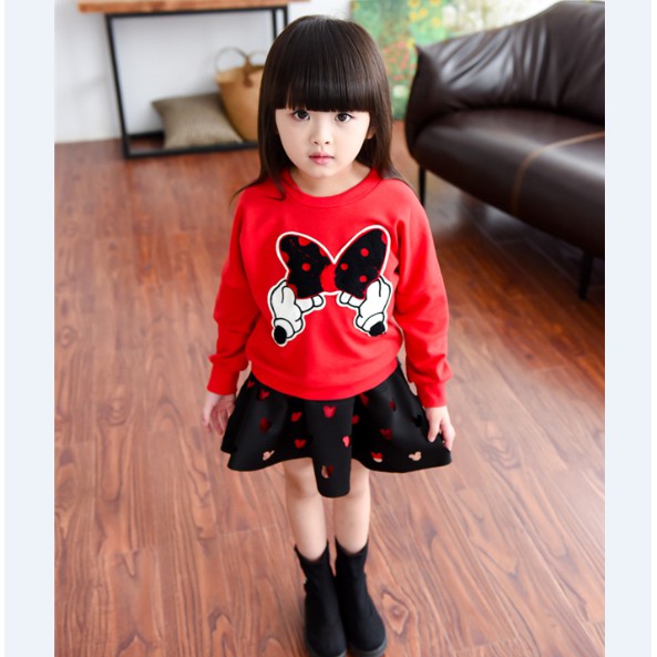 Set 2 áo và chân váy cho bé
