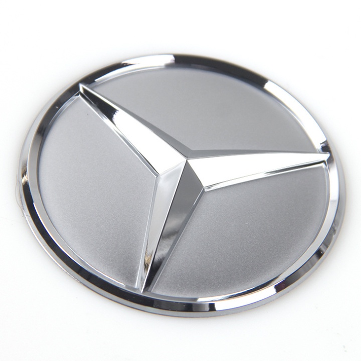 Logo biểu tượng vô lăng gắn cho xe ô tô Mercedes, đường kính 52mm và 57mm