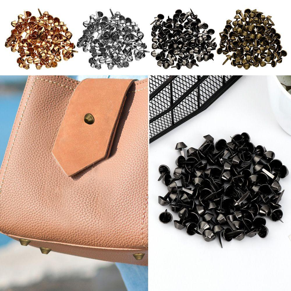 Set 100 Đinh Tán Kim Loại 12mm Làm Đồ Da / Túi Xách