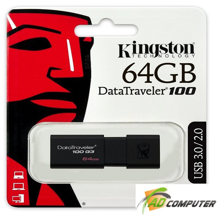 USB KINGSTON 64G 3.0 DT100G3 Chính Hãng